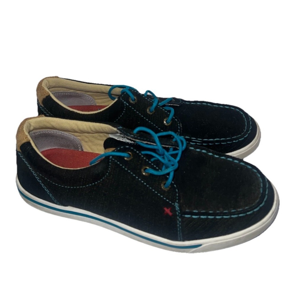 Twisted X Hooey Loppers Mens Dark Denim Turquoise WCA0029 Size 8